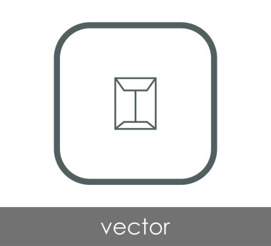 web tasarım ve uygulamalar için zarf simgesi