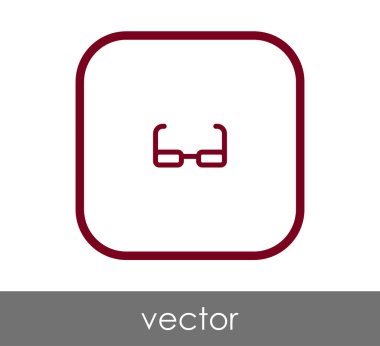 gözlük simgesi vektör illüstrasyonu