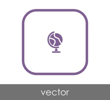 Dünya simgesinin vektör illüstrasyon tasarımı