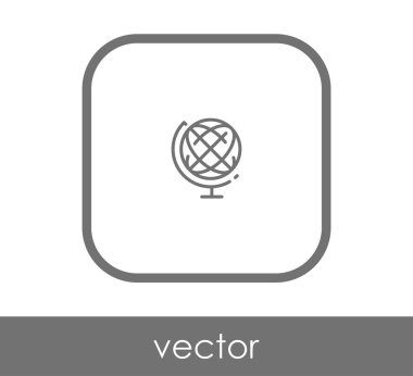 Dünya simgesinin vektör illüstrasyon tasarımı