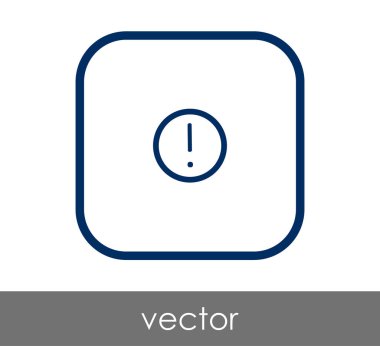 ünlem işareti simgesi, işaret, vektör çizim 