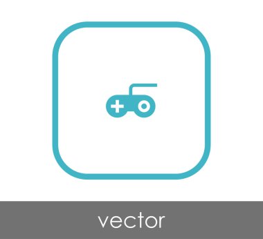 Oyun çubuğu düz simgesi