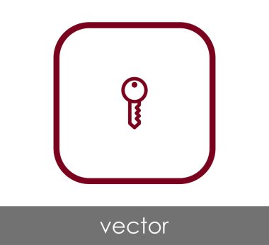 ev anahtar simgesi, vektör çizim