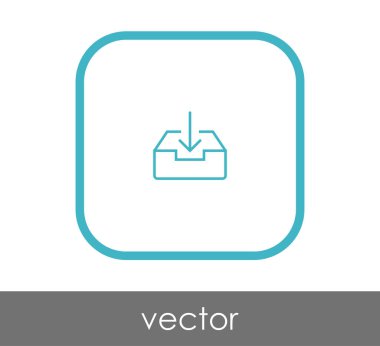 vektör çizim tasarım Arşiv simgesinin