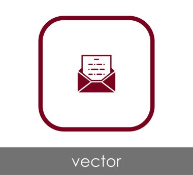 web tasarım ve uygulamalar için zarf simgesi