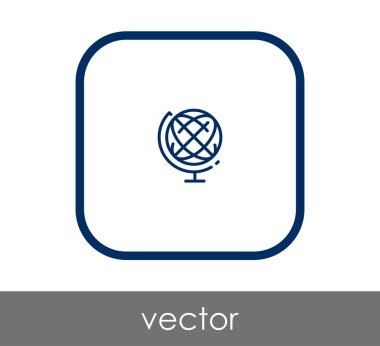 Dünya simgesinin vektör illüstrasyon tasarımı