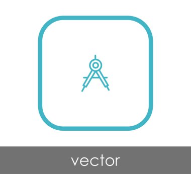 Çizim pusula simgesini, vektör çizim