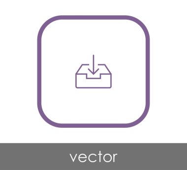 vektör çizim tasarım Arşiv simgesinin