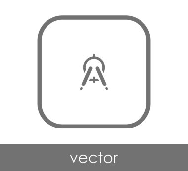 Çizim pusula simgesini, vektör çizim