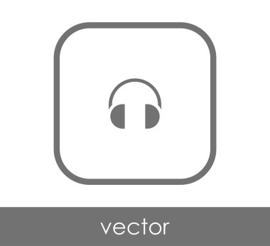 kare kulaklık kutsal kişilerin resmi, vektör çizim