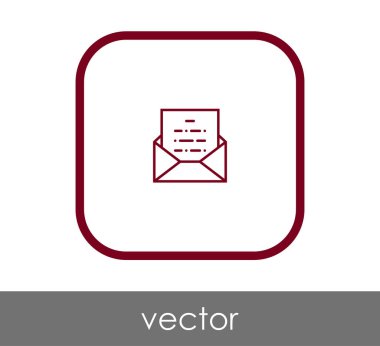 web tasarım ve uygulamalar için zarf simgesi