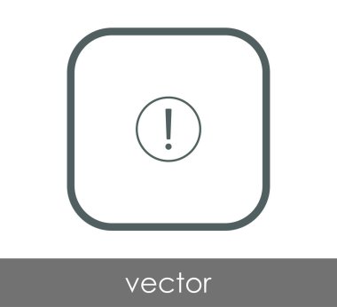 ünlem işareti simgesi, işaret, vektör çizim 