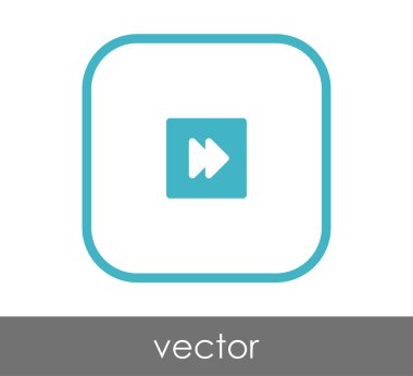 web tasarım ve uygulamaları için hızlı ileri simge