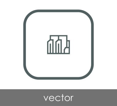 Fabrika simgesi, sınaî-vektör çizim 