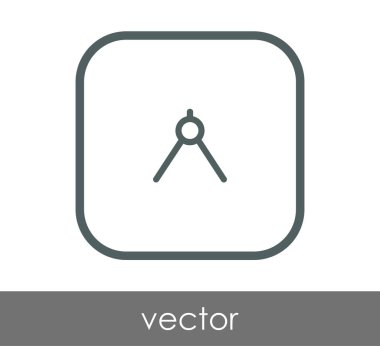 Çizim pusula simgesini, vektör çizim