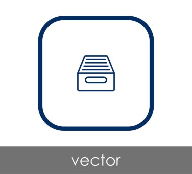 vektör çizim tasarım Arşiv simgesinin