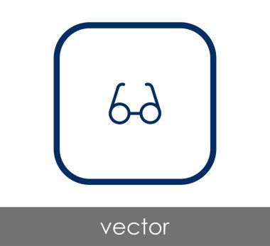 gözlük simgesi vektör illüstrasyonu