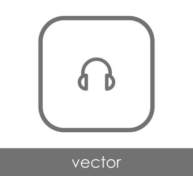 kare kulaklık kutsal kişilerin resmi, vektör çizim