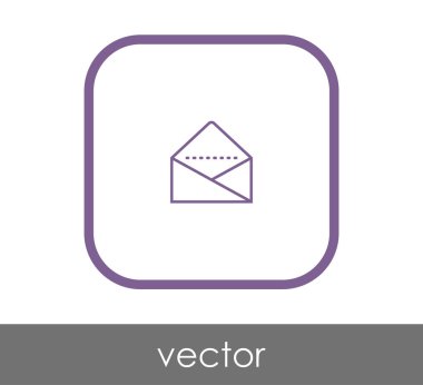 web tasarım ve uygulamalar için zarf simgesi