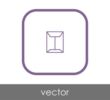 web tasarım ve uygulamalar için zarf simgesi