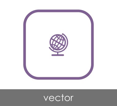 Dünya simgesinin vektör illüstrasyon tasarımı