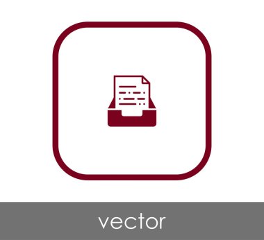 vektör çizim tasarım Arşiv simgesinin