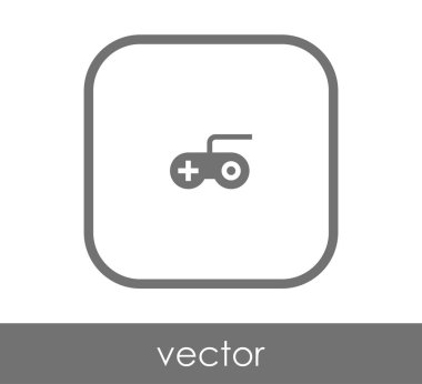 Oyun çubuğu düz simgesi