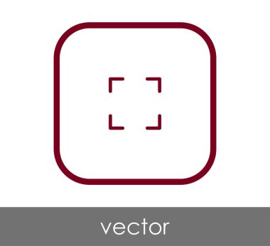 simgesini, genişletin işareti, vektör çizim 