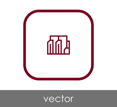 Fabrika simgesi, sınaî-vektör çizim 