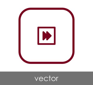 web tasarım ve uygulamaları için hızlı ileri simge