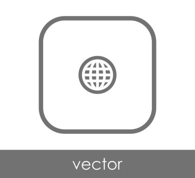 Dünya simgesinin vektör illüstrasyon tasarımı