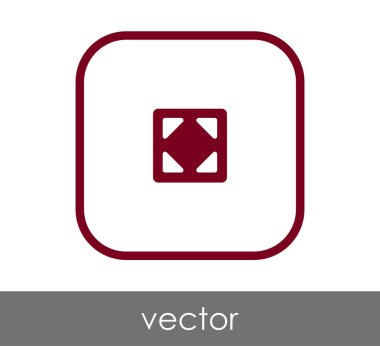 simgesini, genişletin işareti, vektör çizim 