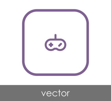 Oyun çubuğu düz simgesi