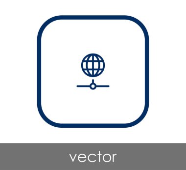 Dünya simgesinin vektör illüstrasyon tasarımı