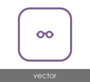 gözlük simgesi vektör illüstrasyonu