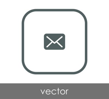 web tasarım ve uygulamalar için zarf simgesi