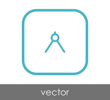 Çizim pusula simgesini, vektör çizim