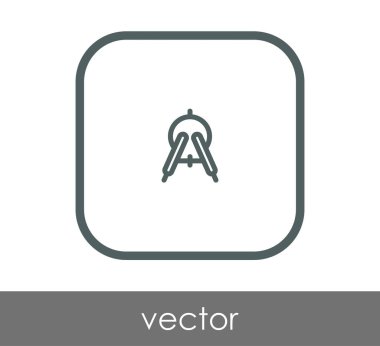 Çizim pusula simgesini, vektör çizim