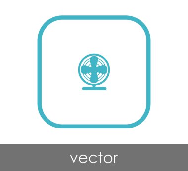 fan simge, sembol, vektör çizim 