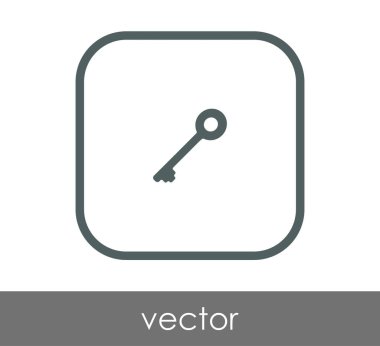 ev anahtar simgesi, vektör çizim