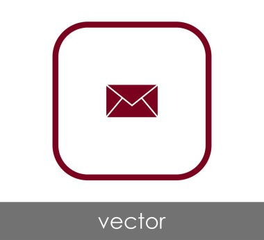 web tasarım ve uygulamalar için zarf simgesi