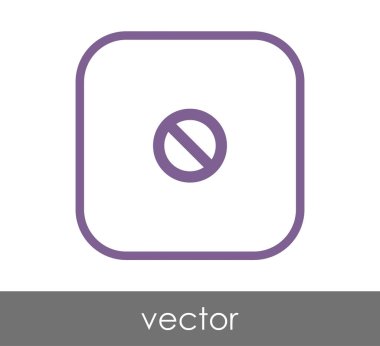 Yasak işareti simgesi