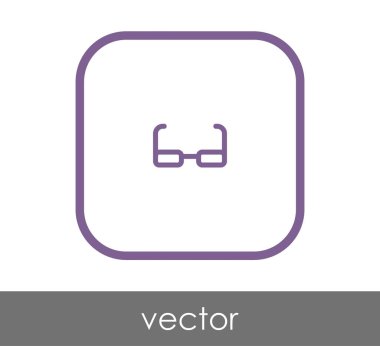 gözlük simgesi vektör illüstrasyonu