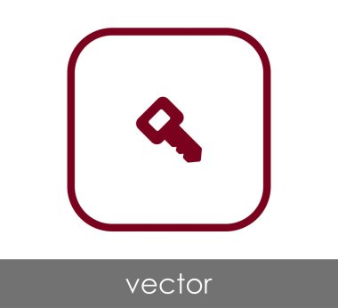 ev anahtar simgesi, vektör çizim