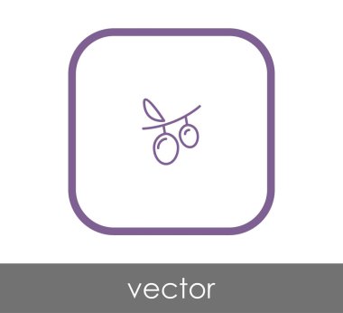 vektör çizim tasarım üzüm simgesinin