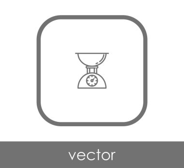 Gıda ölçek simgesi 