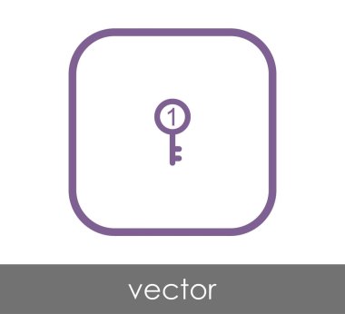 ev anahtar simgesi, vektör çizim