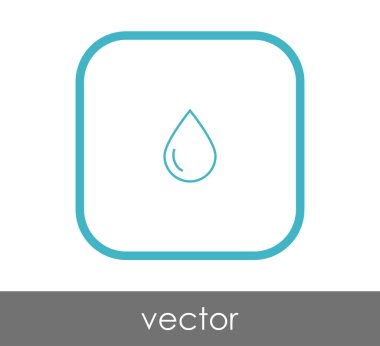 vektör çizim tasarım damla simgesinin