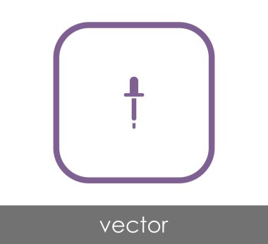 Bırakıcı simgesi vektör illüstrasyonu