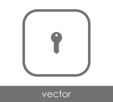ev anahtar simgesi, vektör çizim
